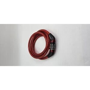 UbiBlox Red Cable Combination Bike Lock